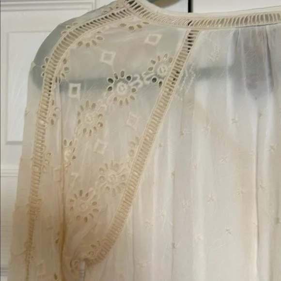 Johnny Was Laurel Amari Blouse - C10021-4 Cream Lace Blouse, Size S - Picture 7 of 11